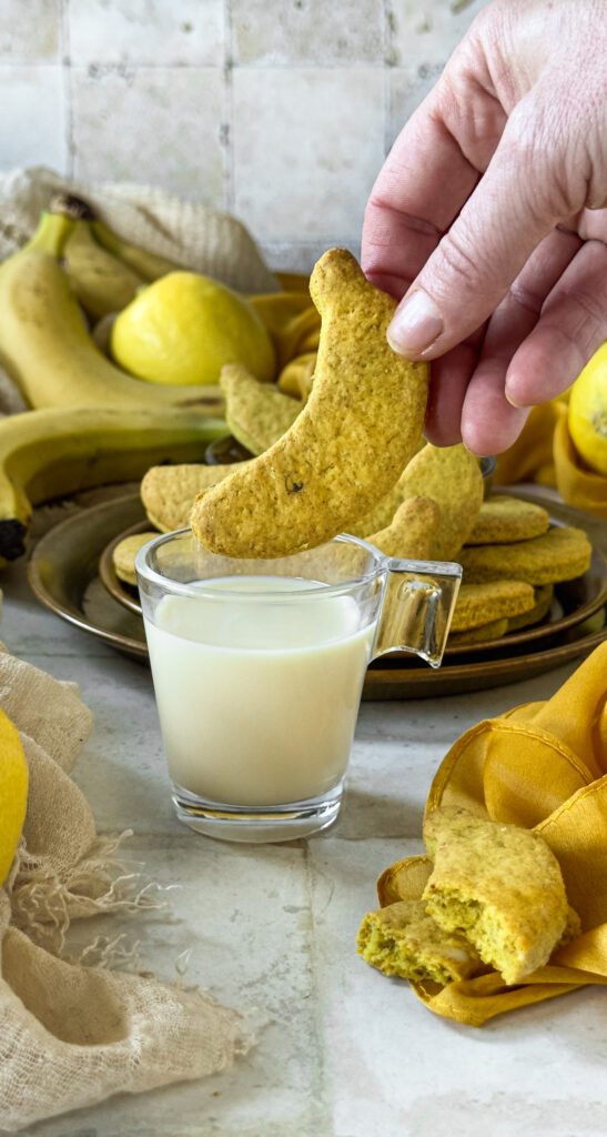 biscotti veg alla banana senza zuccheri da inzuppare